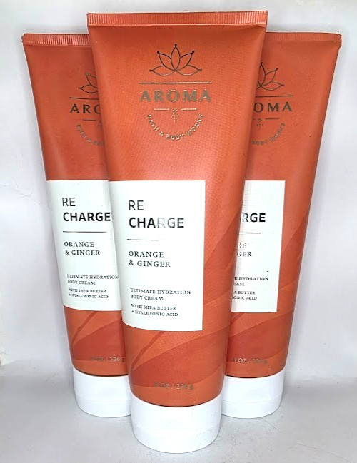 BATH AND BODY WORKS AROMA ORANGE GINGER BODY CREAM 8 FL OZ E