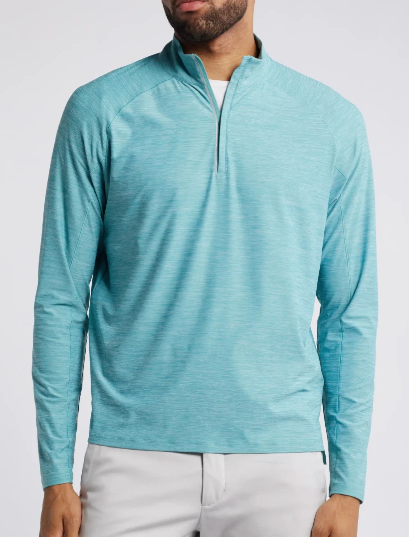 JOHNNIE-O GREEN GRASS BAIRD PERFORMANCE 1/4 QUARTER ZIP PULLOVER GOLF SHIRT XL