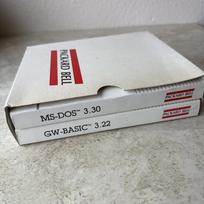Vintage 1980's Packard Bell Set Computer Manuels MS-DOS 3.3 GW-BASIC