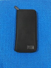 NWOT Coach Black Credit Card Passport Doc Case Slim Full Zipper Nylon Leather