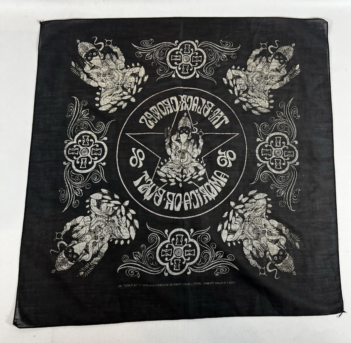Vintage The Black Crowes Bandana 95 96 America Or Bust Tour Rock