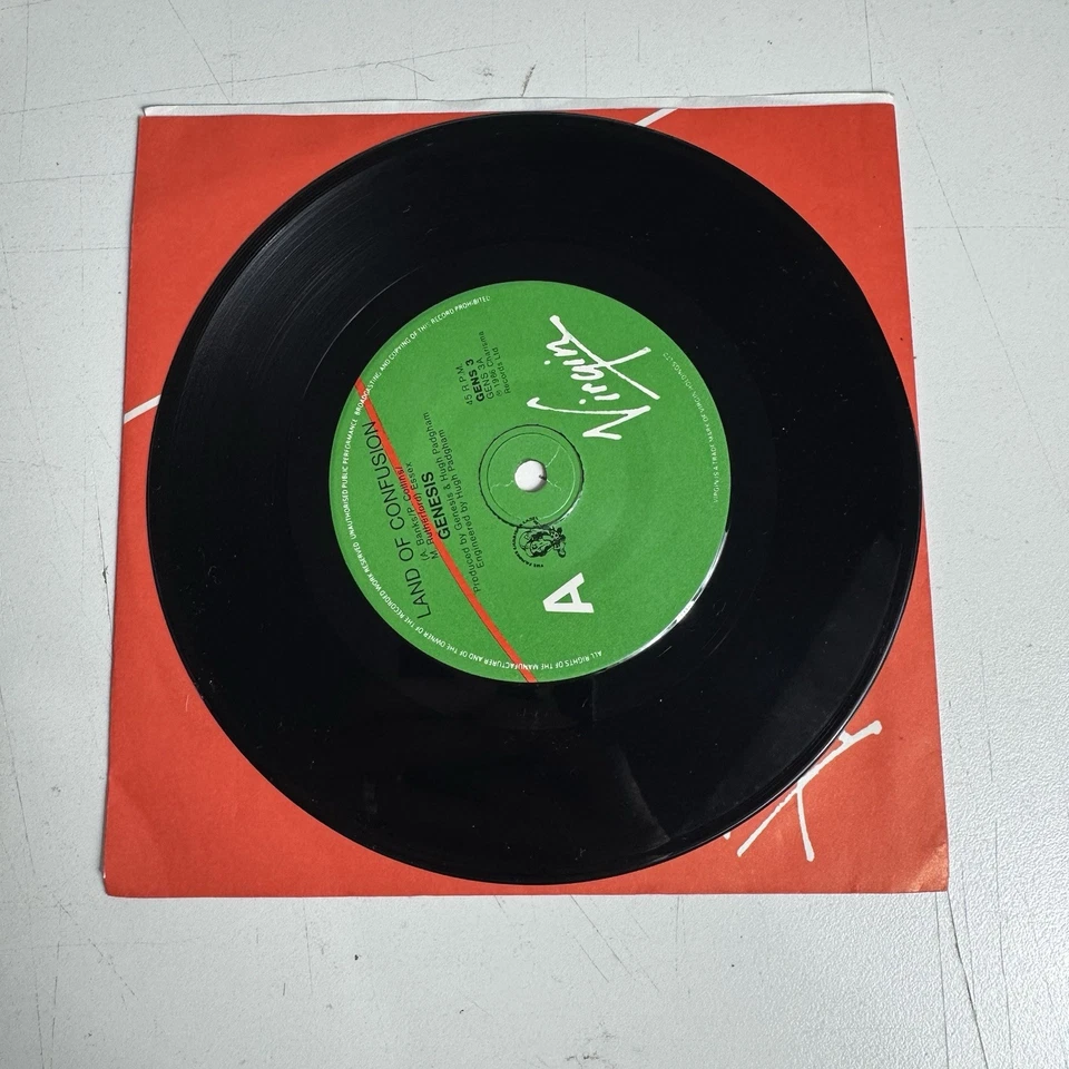 GENESIS Land Of Confusion Vinyl Single 45RPM 7" Virgin Records 1986 GENS3 - Image 3 of 4