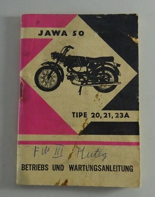 Betriebsanleitung / Handbuch Jawa Mustang Typ 20 / 21 / 23 / 23A 