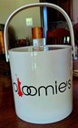 Vintage Bloomingdale's (bloomie's) Ice Bucket and 5 bloomie's whiskey glasses — photo 1