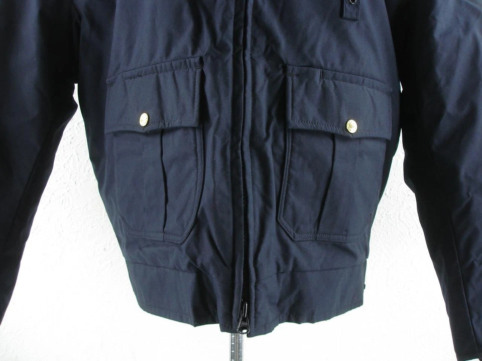 Men's M L 44 Golden Fleece Thinsulate Navy Blue Full-Zip Cruiser Police Jacket - Image 3 of 4