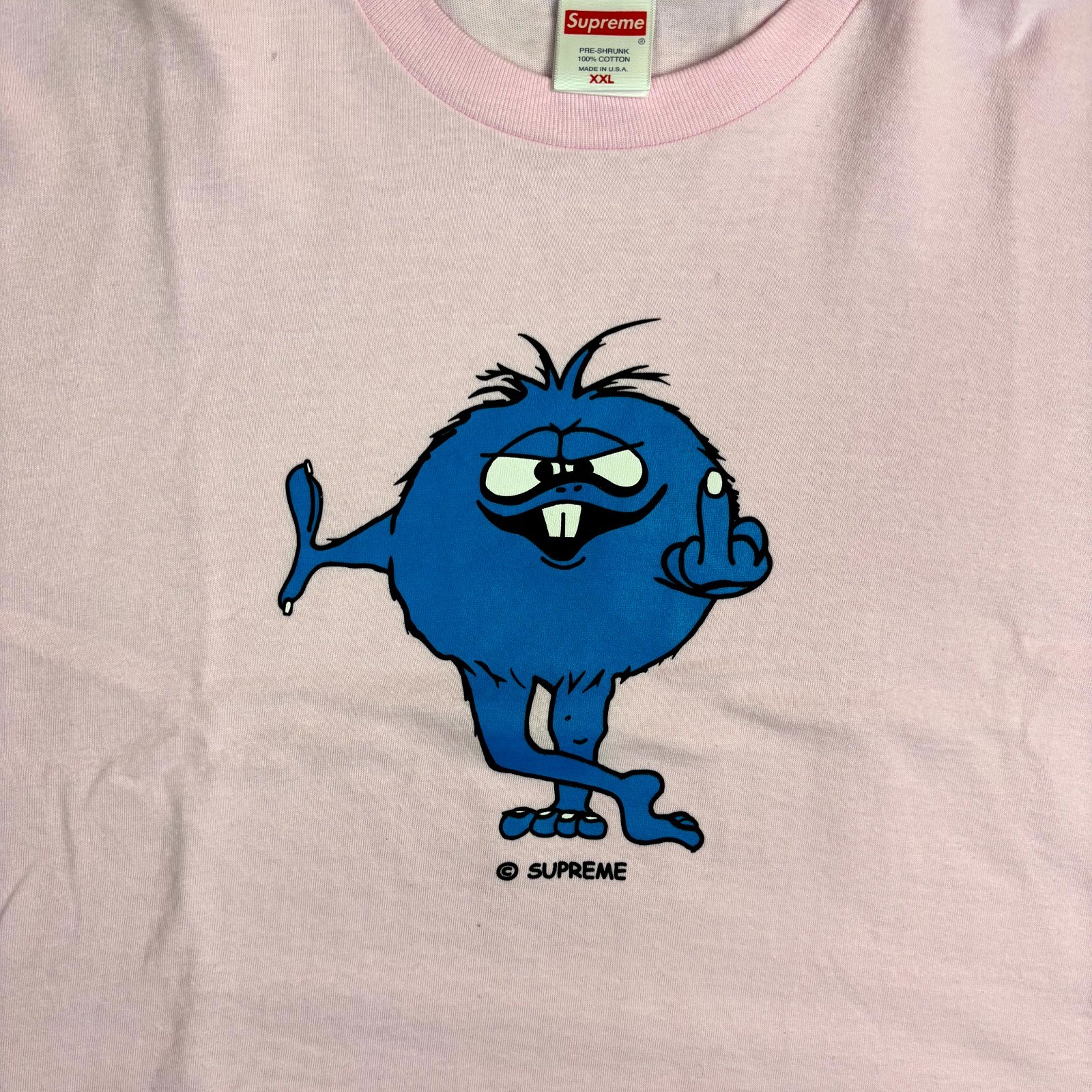 Supreme Camacho Tee 2XL Light Pink Graphic T-Shirt Cotton Authentic Mens Shirt thumbnail 3