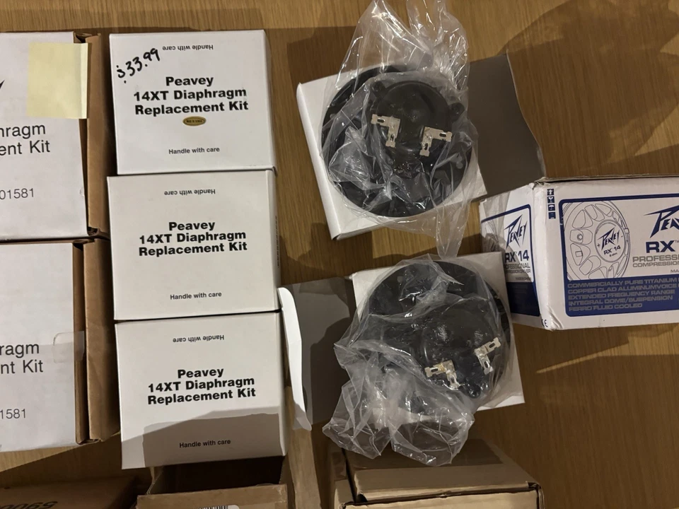 Lote de piezas de reparación de altavoces NOS - Kit de repuesto de diafragma Peavey, controlador EAW, Foto 3 de 4