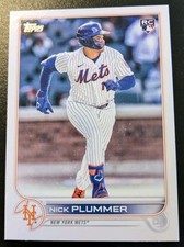 2022 Topps Update Series Baseball Nick Plummer Rookie #US247 New York Mets