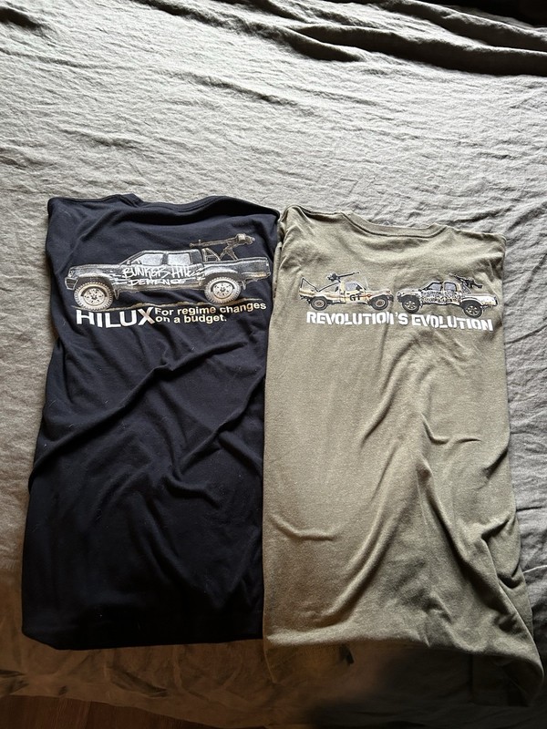Lot of 2 Men’s M BunkerHill Hilux Tactical Graphic T-Shirts Black/Green