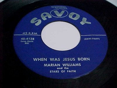 MARIAN WILLIAMS / FRANCES STEADMAN -WHEN WAS JESUS BORN - EX VINYL & GREAT AUDIO
