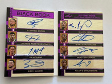 2025 Leaf History Book Signature Black Book BB-6 Curry/Giannis/Ja/Kemp 3/5