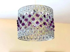 Modern Ceiling Pendant Light Shade Acrylic Crystal Easy Fit Chandelier Lampshade