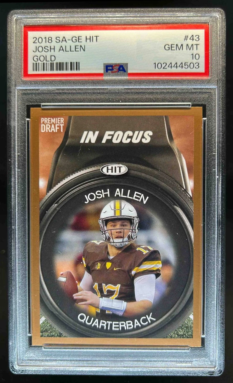 Josh Allen SA-GE Hit #43 Gold