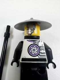 LEGO Ninjago Evil Sensei Wu Minifigure w/ Staff From Set 70725 Authentic