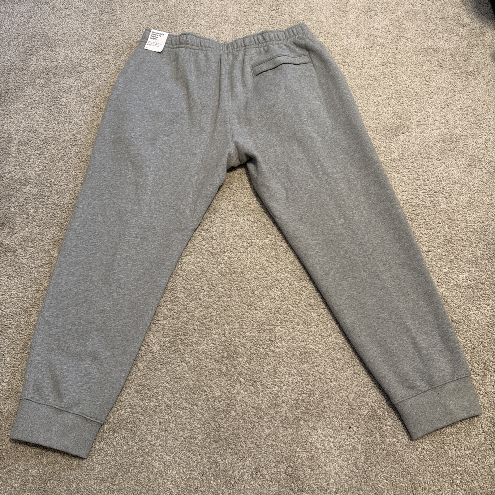 Nike Fleece Joggers Sweatpants Mens Size XXL NWT Grey Sweats Drawstring Pockets thumbnail 6