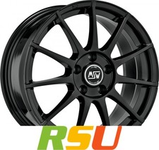 4x MSW MSW 85 gloss black 7x17" ET45 LK5 108 ML 73.1 Alufelgen 17 Zoll