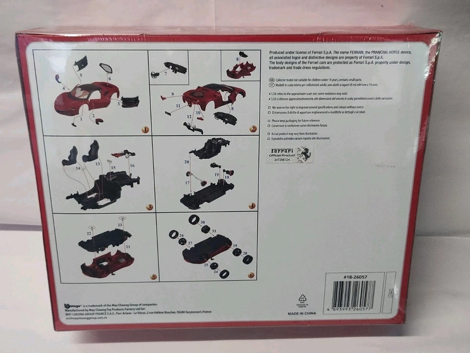 BBURAGO FERRARI SF90 Automodello Kit da Costruire Scala 1:24 Edizione Limitata  - Immagine 2 di 2