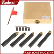 Findmall 5Pcs 1/2" Indexable Carbide Insert Turning Tooling Bit Holder For Lathe