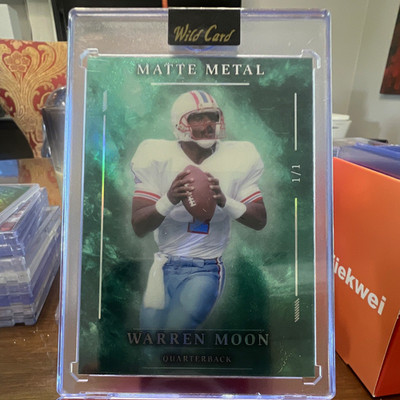 Wild Card 2026 Matte Metal Warren Moon Football 1/1 MMPTEa1-WM