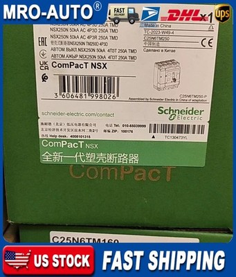 1PCS New Schneider C25N6TM250 NSX250N TMD 250A 4P3D circuit breaker