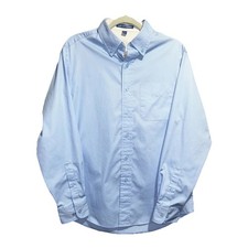 Port Authority Shirt Mens S Blue Button Down Preppy Long Sleeve Casual Business