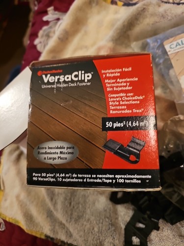 Free Shipping Cali Decking Versaclip 1-5/8 Univ. Composite Decking Clips Screws - Picture 2 of 6