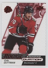 2023-24 Upper Deck Ovation Rookies Standing Red 67/100 Cole Guttman #133 1kx2