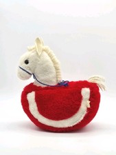 RARE Vintage Eden Toys Wind-Up Musical Lullaby Rocking Horse Pony Plush 7" WORKS
