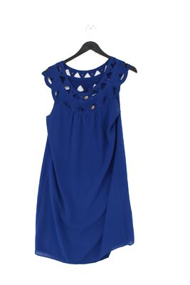 Max Studio Damen Midikleid S blau 100% - Polyester