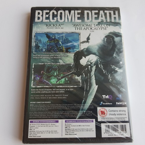PC Video Game Darksiders Windows Limited Edition DVD CD ROM Vigil NEW sealed - Picture 2 of 9