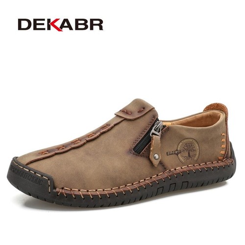 Handmade Casual Shoes Male Fashion Comfortable Loafers Soft Flats Driving Shoes - Picture 20 of 20