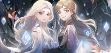 Anime Bruni Frozen Elsa The Five Spirit Snow Queen Cosido Juego Mat Escritorio