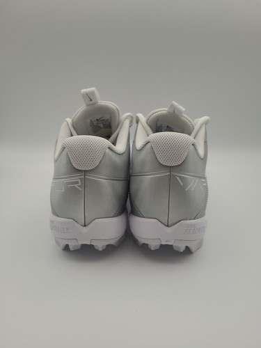 Nike Vapor Edge Shark 2 White Silver Men's Size 12 Football Cleat DH5088-102 New - Picture 4 of 9