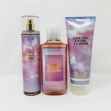 Bath and Body Works COTTON CANDY CLOUDS Mist, Body Cream & Body Wash *U Choose*