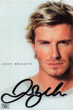 David Beckham UH zdjęcie z oryginalnego autografu UH #88