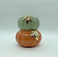 Bath & Body Works Candle Holder Pedestal Stacked Pumpkin Holder Large 3-Wick
