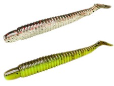 Lunker City Swimmin Ribster 4 102mm 4inch 8pcs Soft baits Lures Perch COLORS
