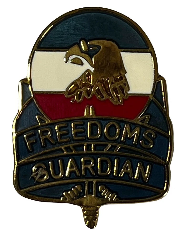 Pack of 6 Freedoms Guardian Motorcycle Hat Cap Lapel Pin M-244