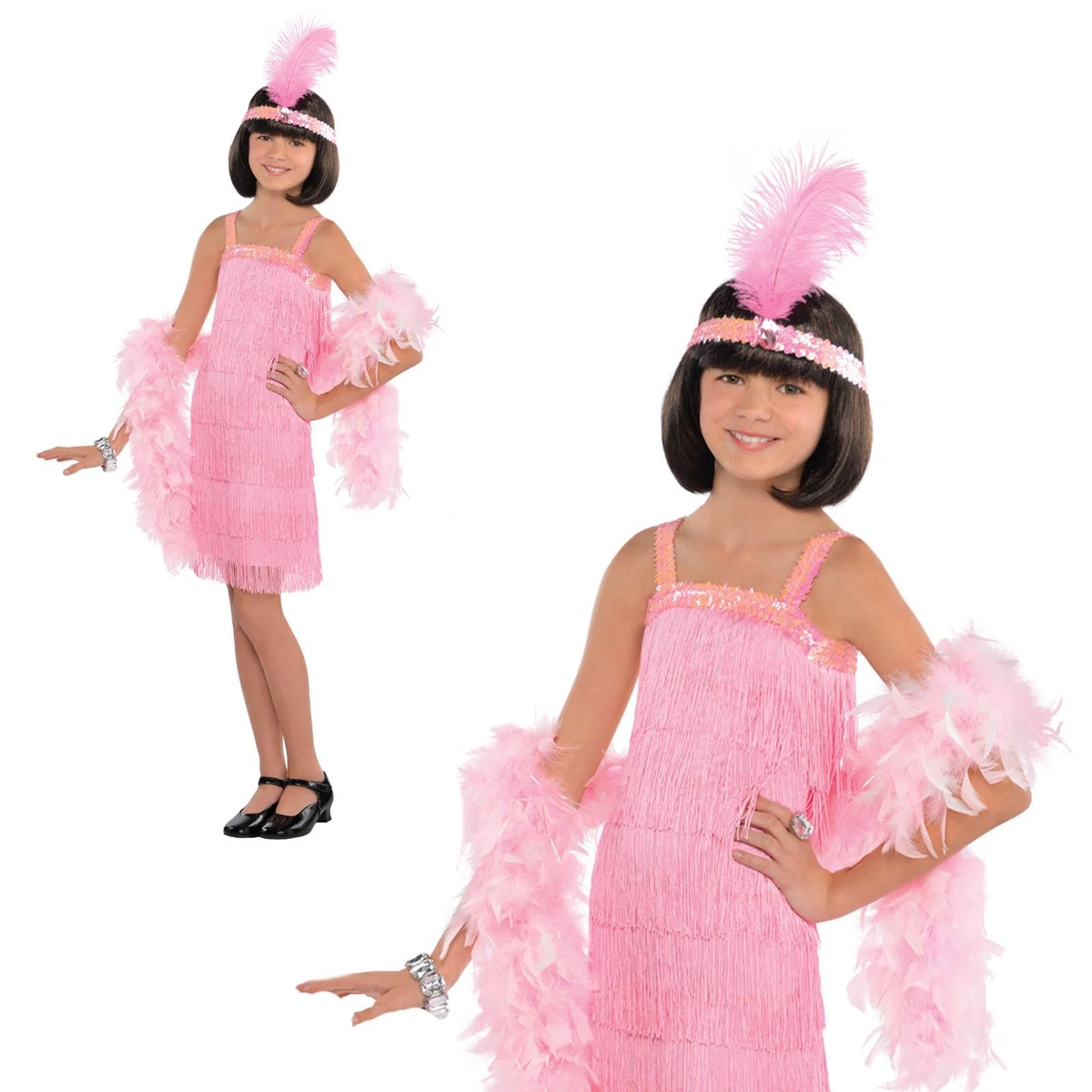 Little girl top flapper costume