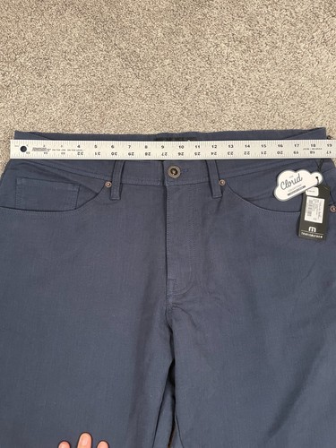 Pantalone Travis Mathew Uomo 36 Blu Navy Collezione Cloud Denim Casual Classico NUOVO - Foto 7 di 10