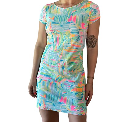 Lilly Pulitzer Womens Neon Floral 100% Pima Cotton Mini Beach Summer Dress XS | eBay Lilly Pulitzer Womens Neon Floral 100% Pima Cotton Mini Beach Summer Dress XS | eBay