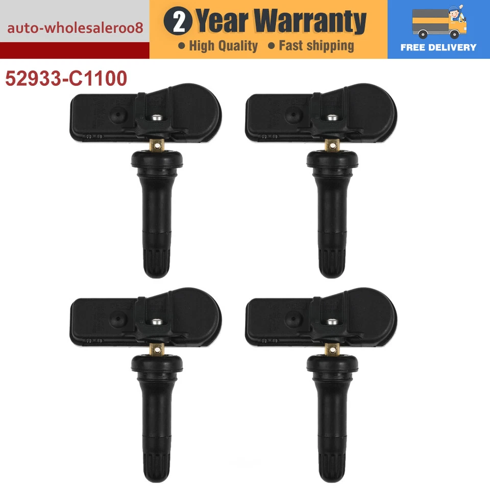4X Sensor de presión de neumáticos TPMS para Hyundai IX25 Tucson I40 IX35 Sonata 2014-2018 Foto 3 de 4