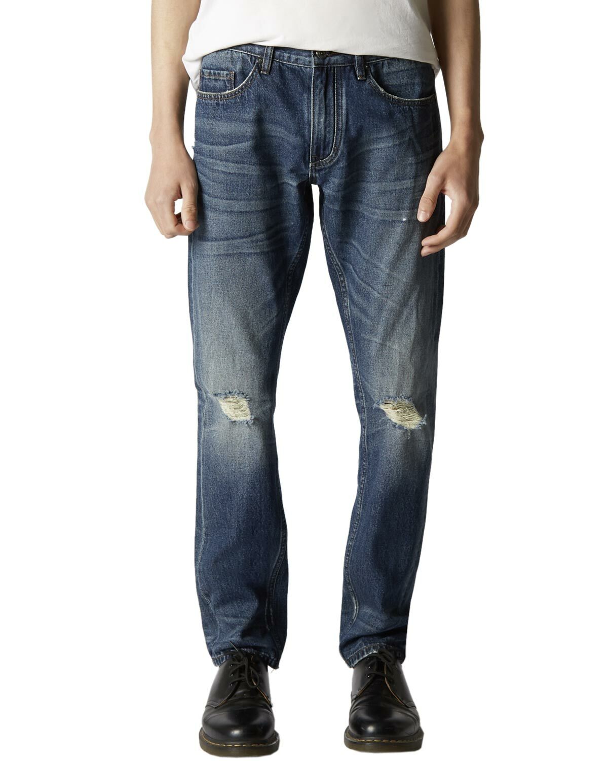 Мужские джинсы Blank NYC Slim Fit 33x32 для двойного фистинга Blank NYC Blue BLANKNYC 12390₽