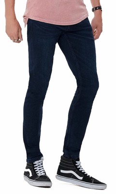 ONLY & SONS Jeans Mens Spun Slim Fit Narrow Leg Denim Pants Dark Blue Faded