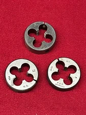 (3) 3/4-12, 3/4-18 Round Dies                                0-845