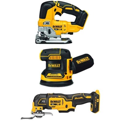 20V MAX XR Lithium-Ion Woodworking 3 Tool Combo Kit with Oscillating Tool, Jigsa