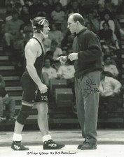 DAN GABLE IOWA WRESTLING COACH SIGNED AUTHENTIC 8x10 PHOTO w/COA TEAM USA