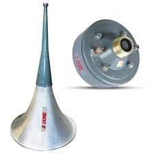 5Core PA Horn Speaker Waterproof Trumpet Horn Audio 22 Inch + Driver Unit