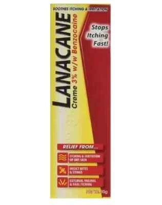 BRANDED LANACANE Medicated Cream 30g Tube - Fast 2-Day Delivery - Free Shipping - UK D