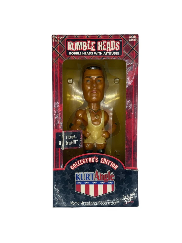 Kurt Angle Olympic ORO Medallist Rumble Heads Bobblehead WWE WWF Edición Coleccionista Foto 2 de 4